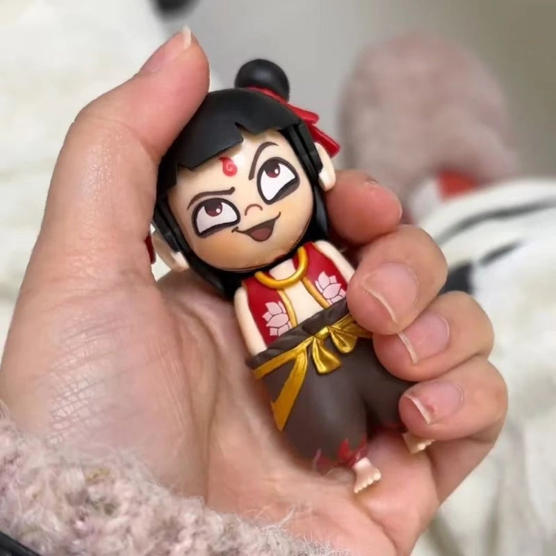 Trendy Super Cute Nezha And Ao Bing Model Figurine Nezha 2: The Magic Child Birthday Cake Decoration For Children - Image 1